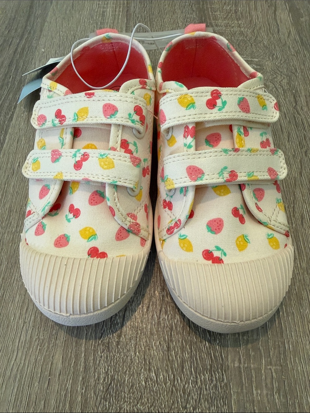 Cat & Jack Parker Toddler Sneakers Size 12 Fruit Print Velcro NWT